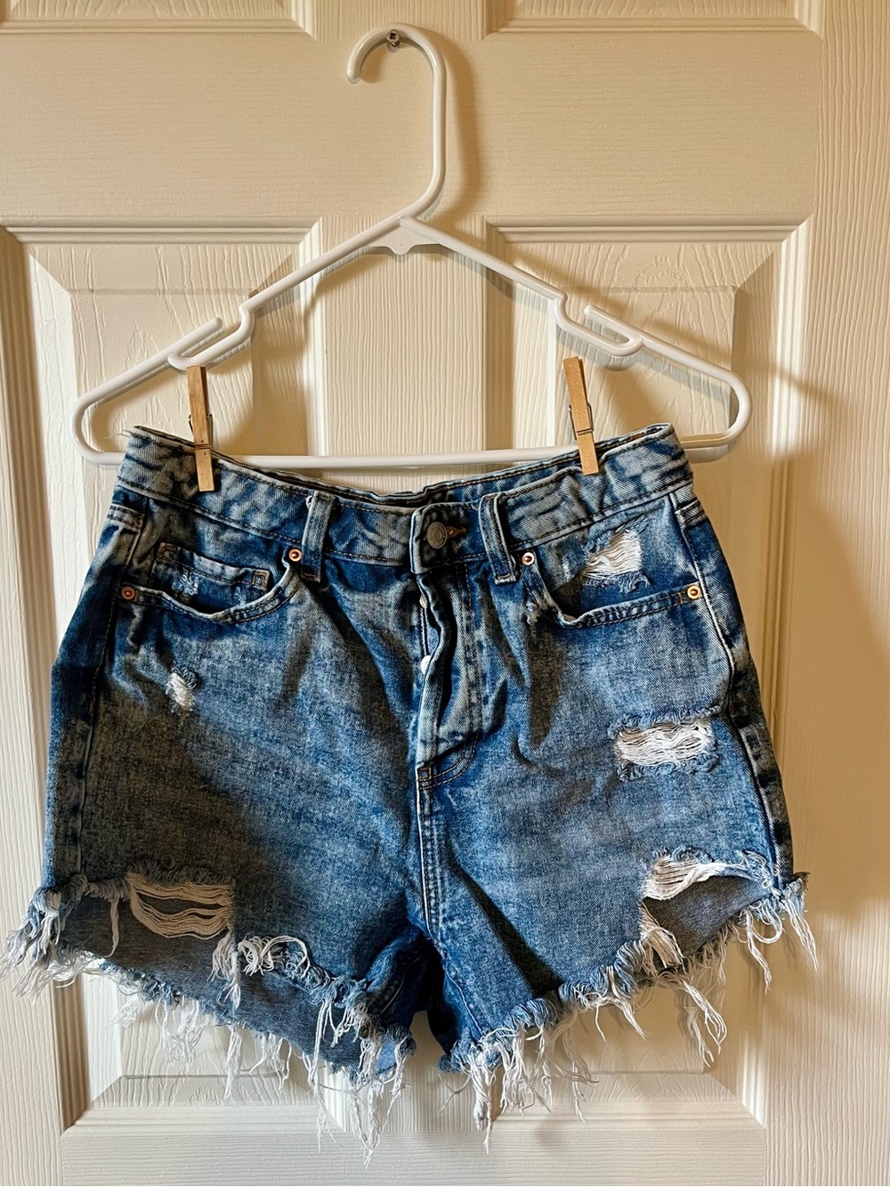 wild fable Distressed Blue Denim Jean Shorts